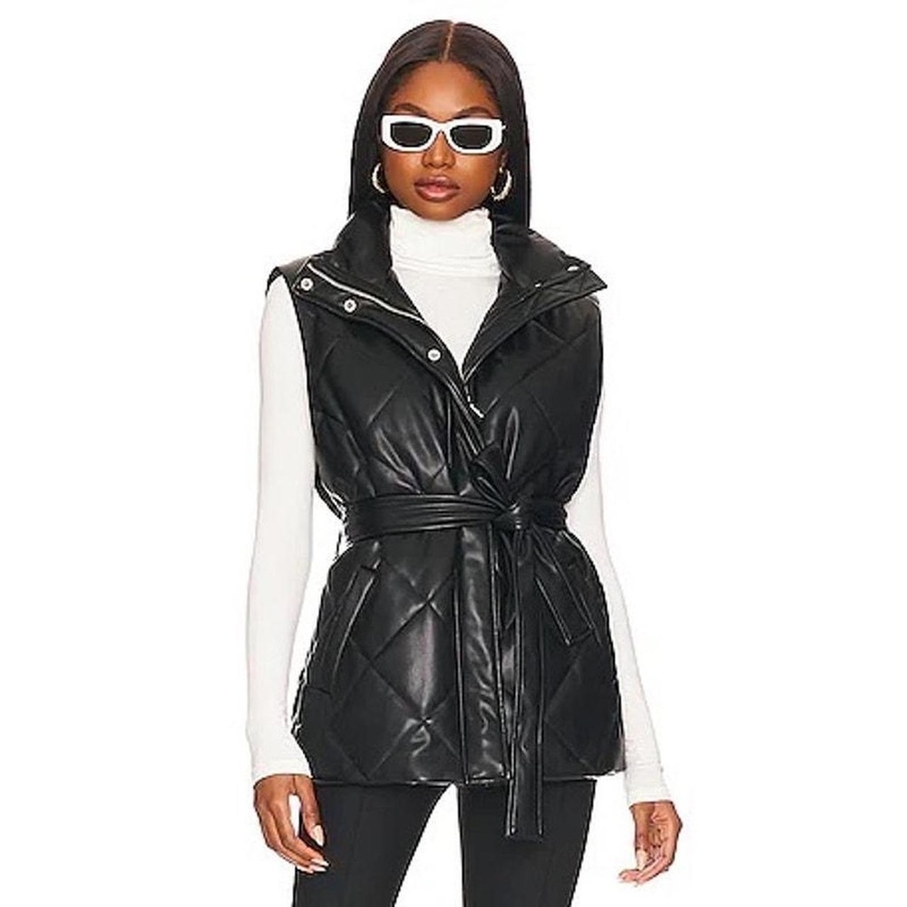 Blank NYC Faux Leather Vest - Picture 2 of 3